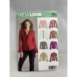 New Look 6516 Misses Jacket Lined Tweed sewing pattern size 8-18